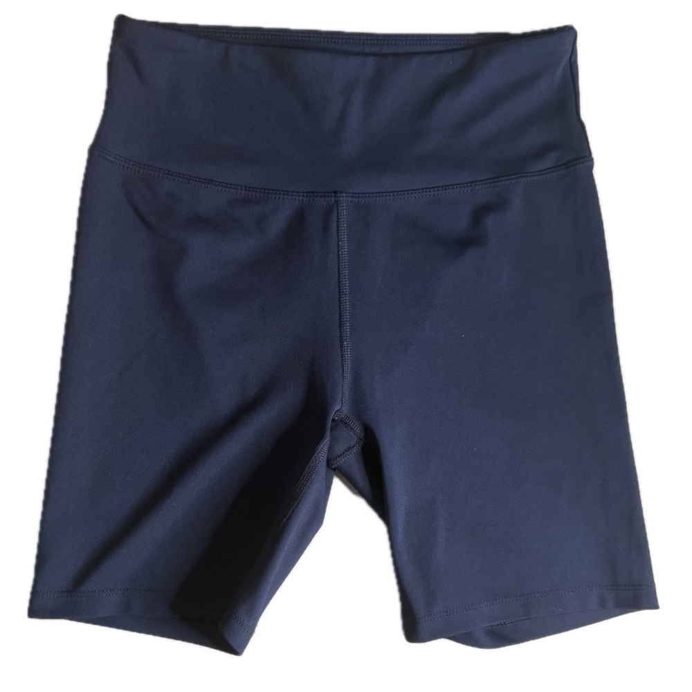 Bally Total Fitness High-Waisted Biker Shorts – Navy – M